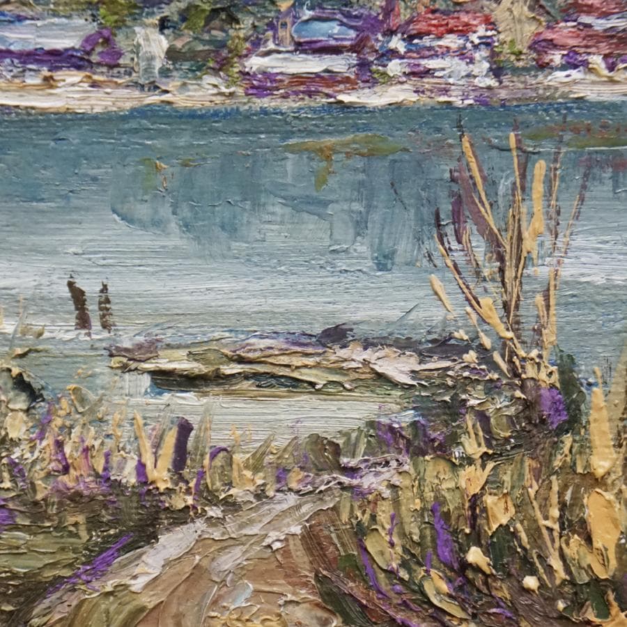 作者不詳 TARO IMAI 4号 風景画 油彩 油絵 絵画 肉筆 額装 美術品