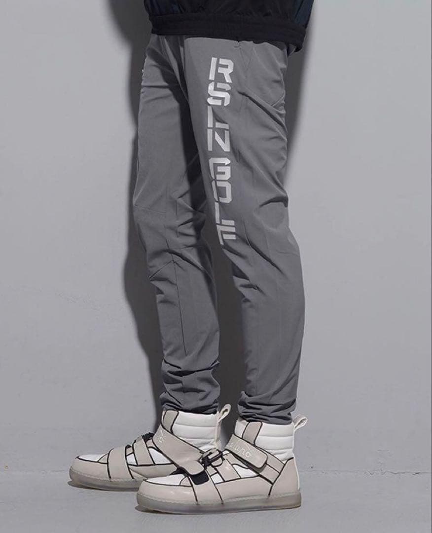 ラッセルノ ゴルフ ブランドロゴ ストレッチ ロングパンツ グレー L 5