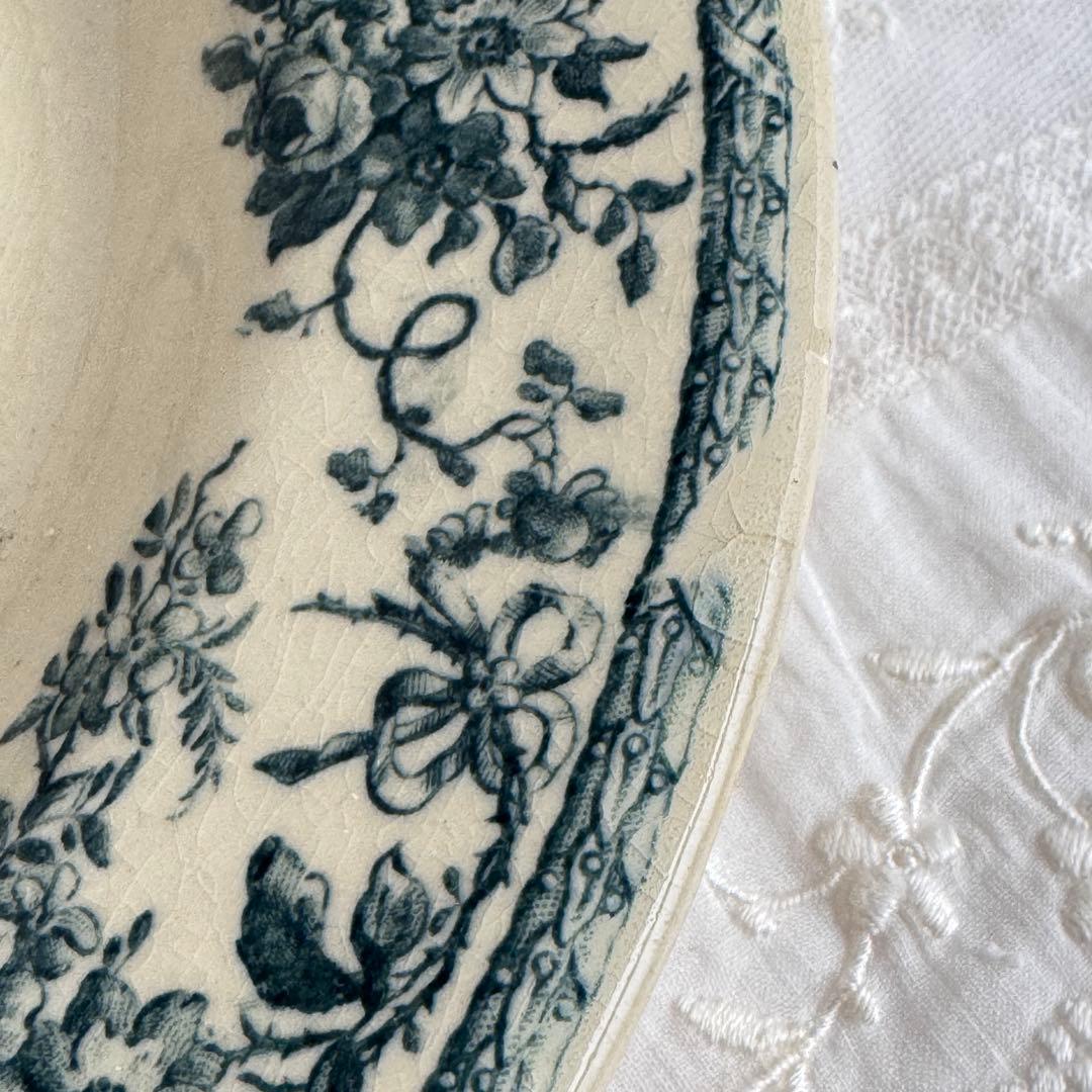 フランスアンティーク　Gien Bouquets de roses 深皿②