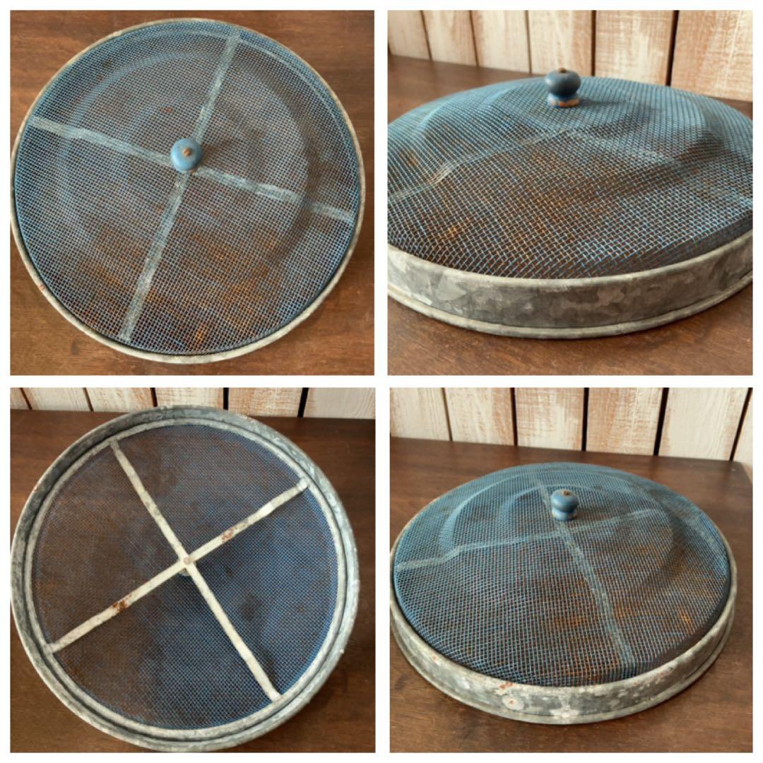 珍品　陶器製 味わい深い　黄瀬戸　石皿　骨董品　古陶　網蓋付き