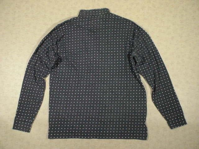50248 ゾーイ　ハイネック長袖カットソー　紺ｘドット　サイズ3