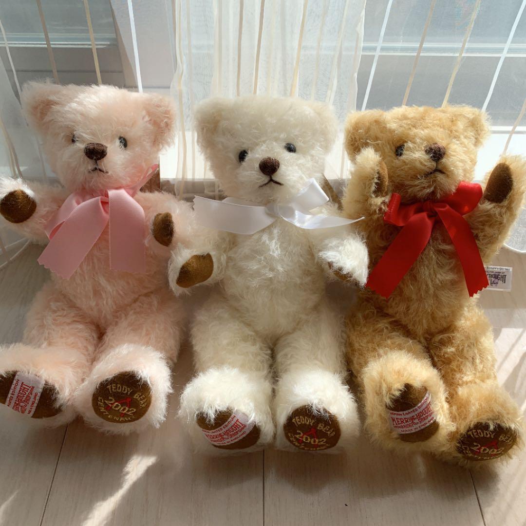 メリーソート MerryThought 2002年日本限定テディベア　3色