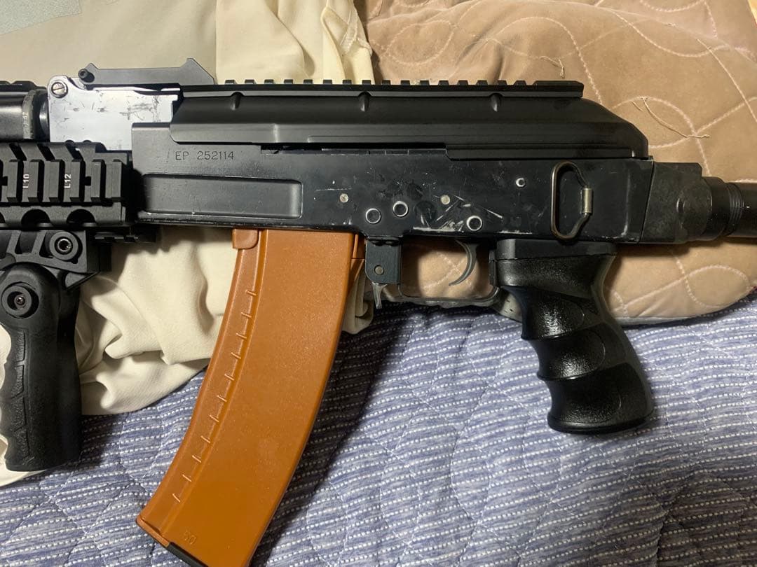 東京マルイ電動ガンAK47外装内部カスタムドットサイト付き PMC装備