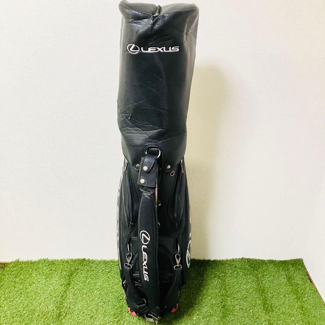 LEXUS レクサス キャディバッグ カート式 メンズ 人気 ブラック レッド