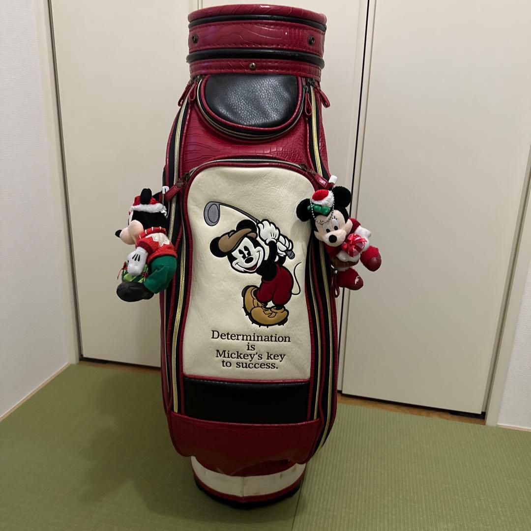 本日発送可能！ゴルフキャディバック　ミッキー　ヘッドカバー付きセット