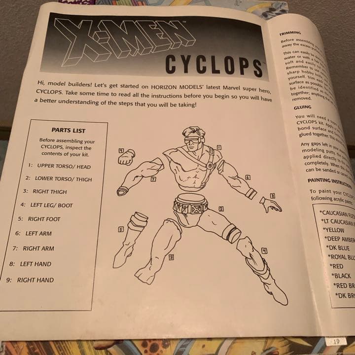 X-Men Cyclops 1/6 Vinyl Model Kitビニールキット