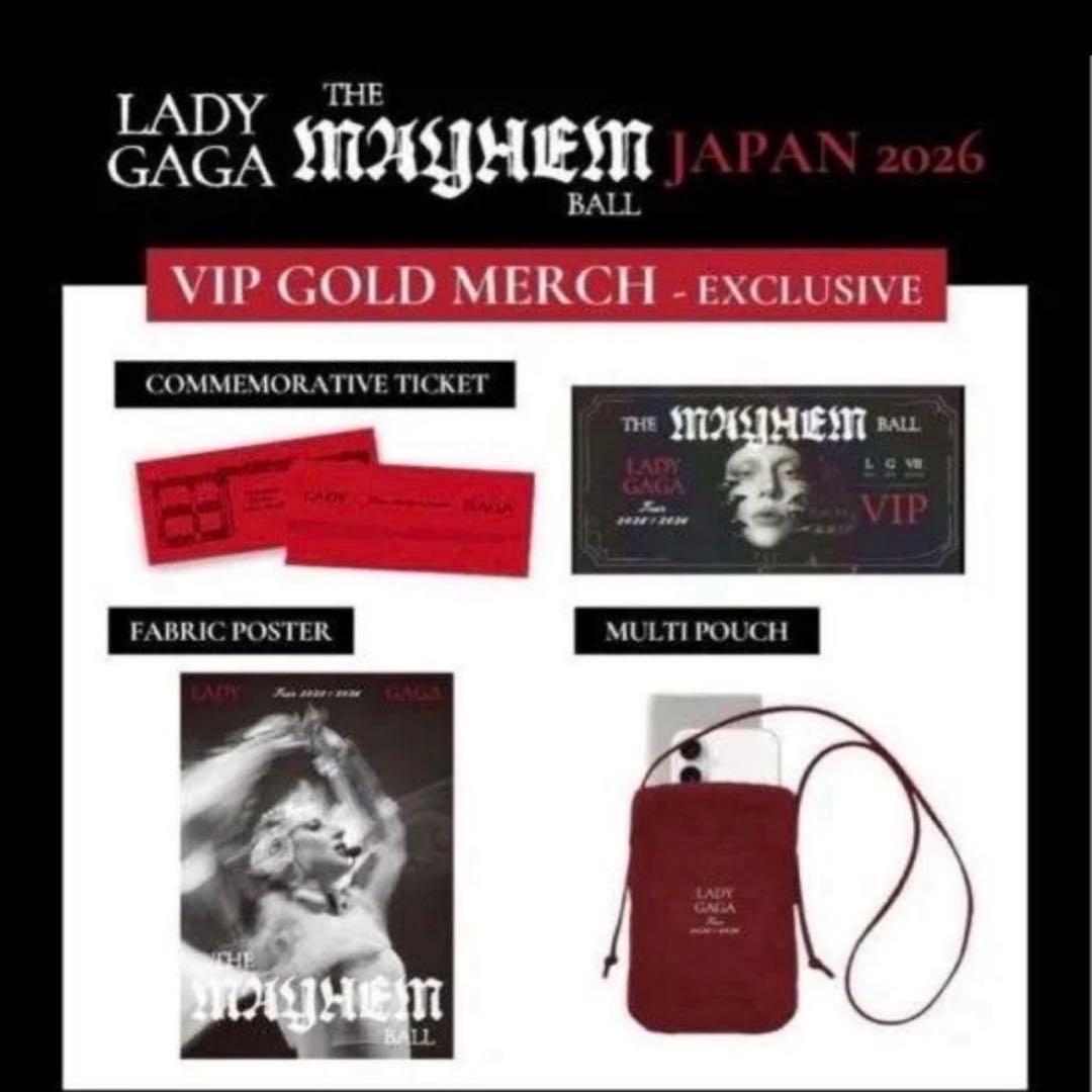 LADY GAGA MAYHEM BALL VIP GOLD グッズ フルセット