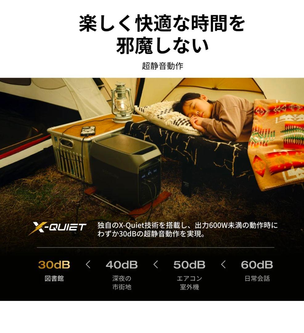 ECOFLOW DELTA3 1024Wh 急速充電 エコフロー