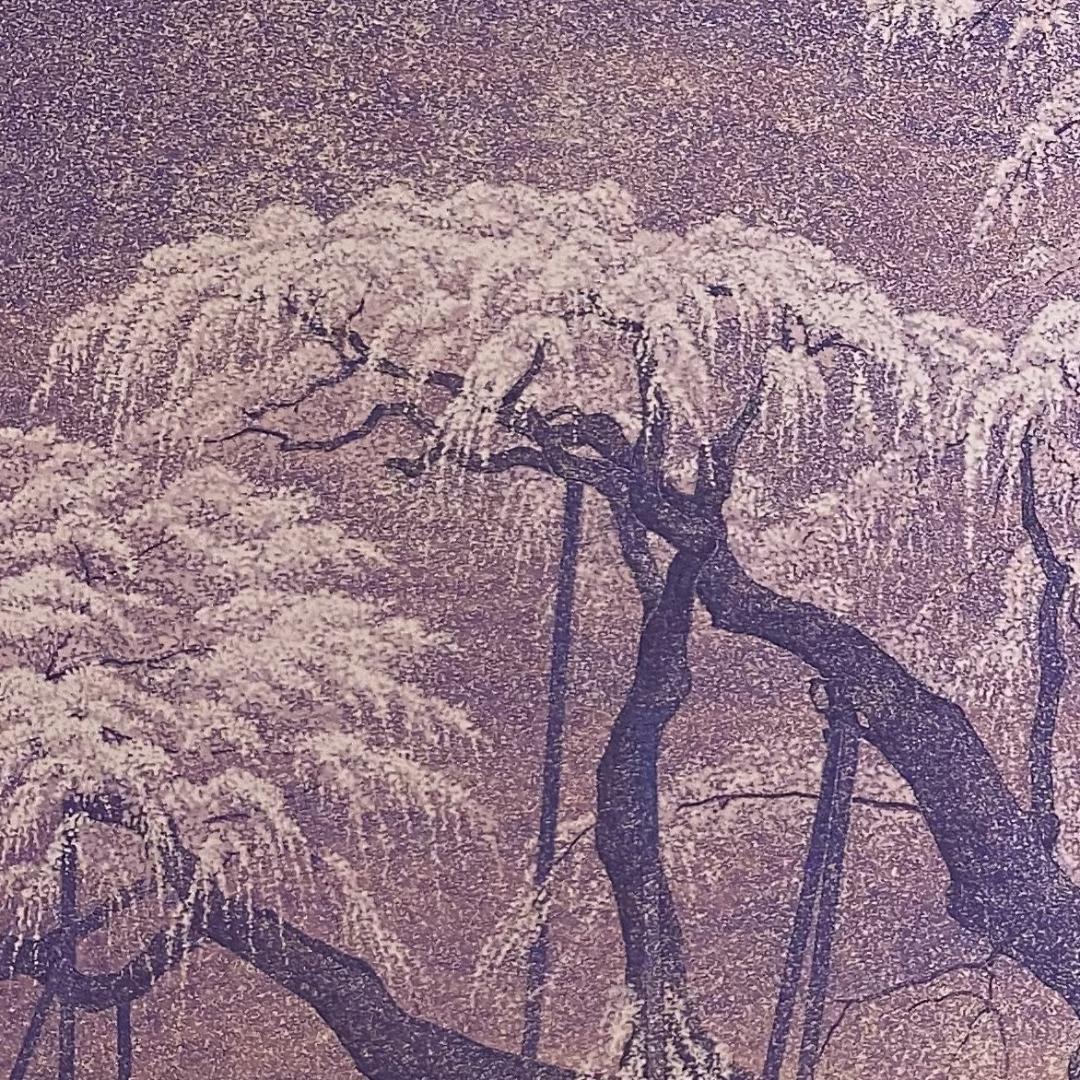 羽柴正和、【桜華】、希少な額装用画集より、新品額装付