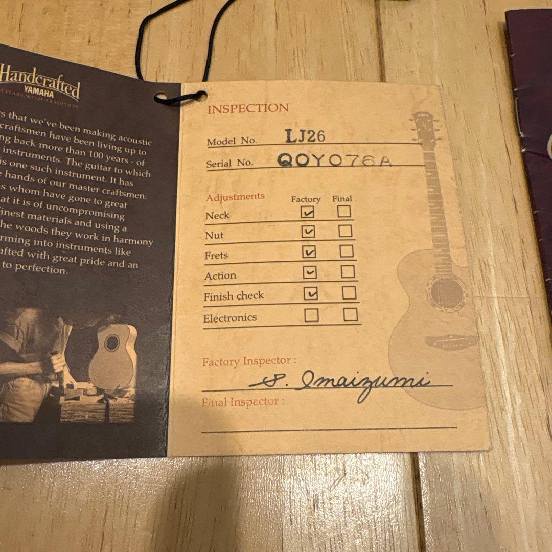 2008年製　YAMAHA LJ26