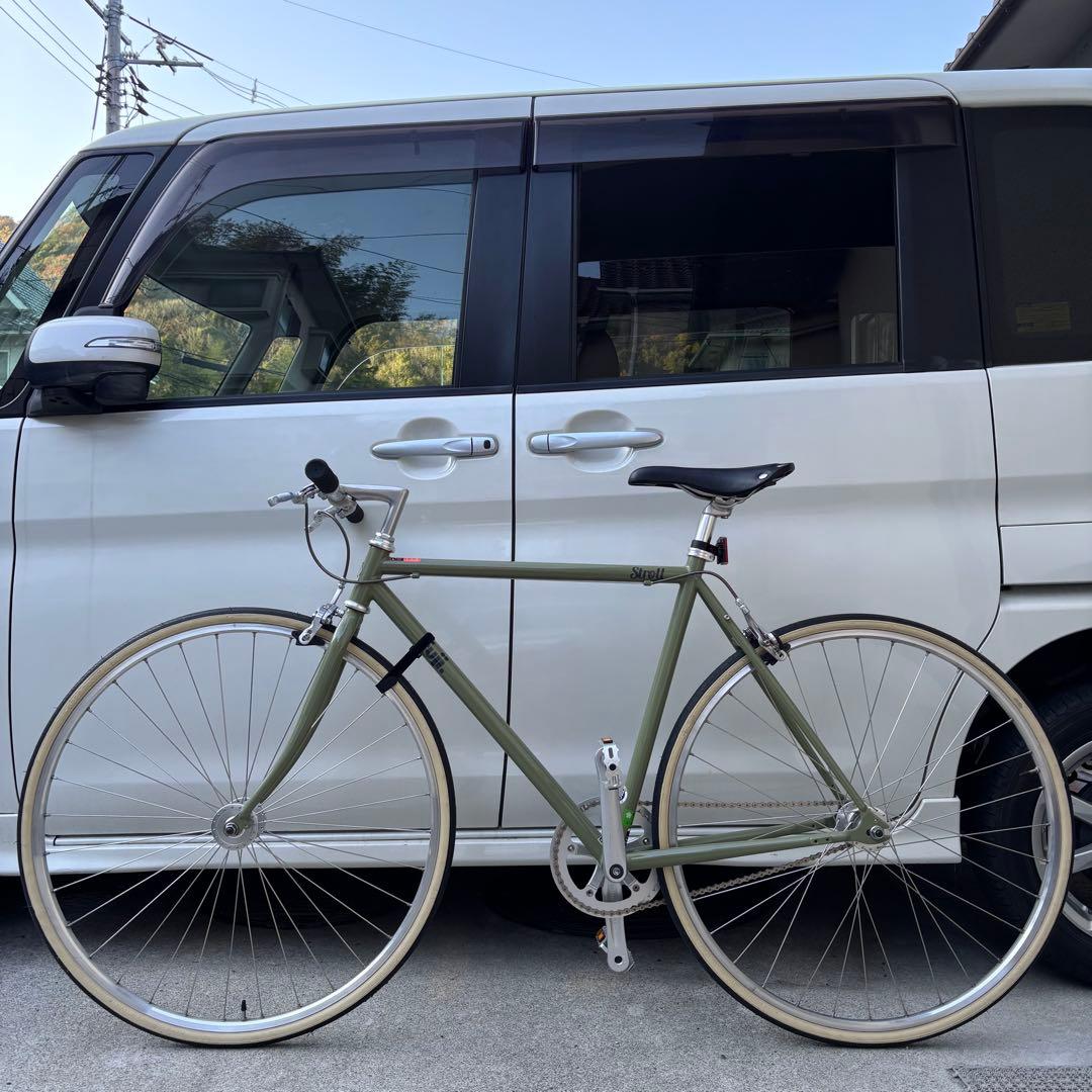 超美品 FUJI STROLL Smoky Khaki 52 ピストバイク