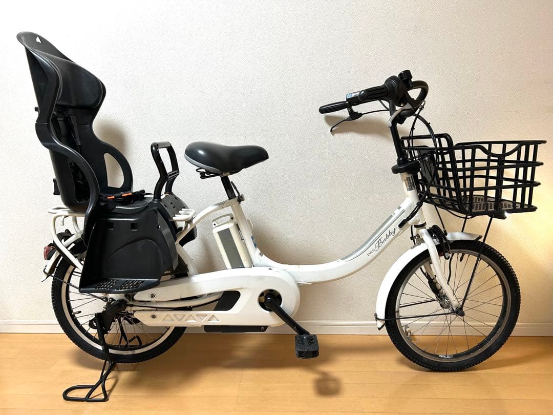 電動自転車　横浜　ヤマハパスバビーUN 20インチ 12.3Ah前後タイヤ新品