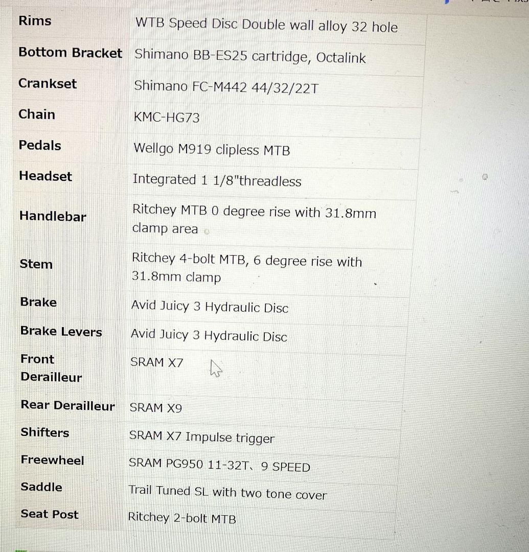 schwinn（シュウィン）2010年モデルmoab（モアブ）希少モデル