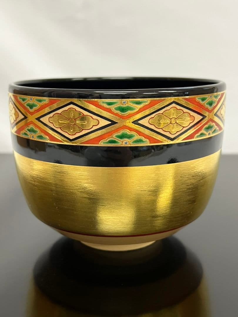 茶碗 『色絵花菱之図』 高橋道八 茶道具