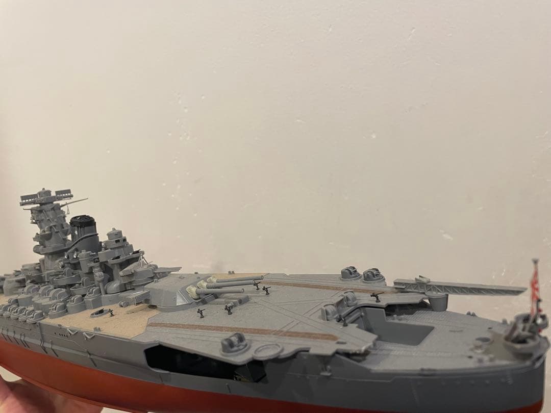 戦艦大和　プラモデル完成品　全長75cm