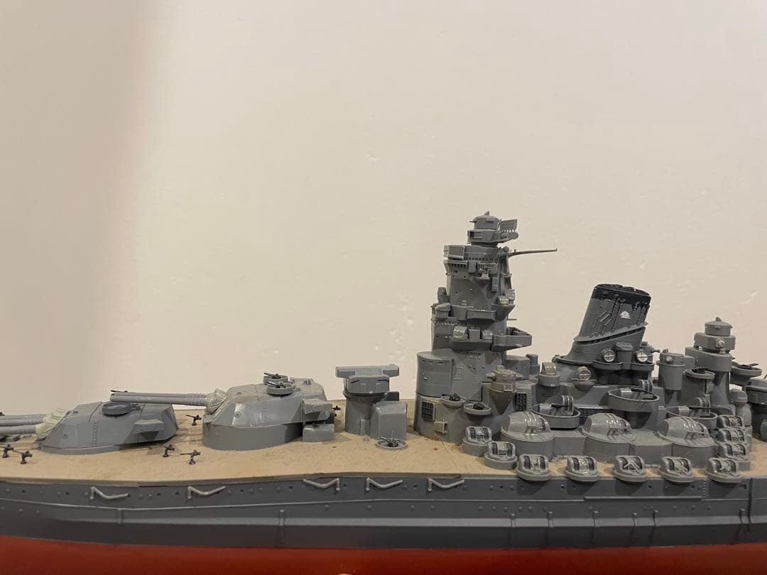 戦艦大和　プラモデル完成品　全長75cm