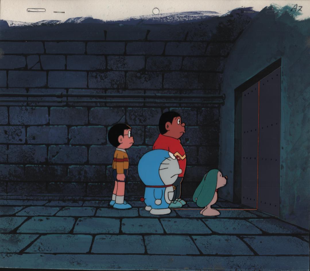 「ドラえもん」劇場版アニメ背景画付きセル画額縁入り