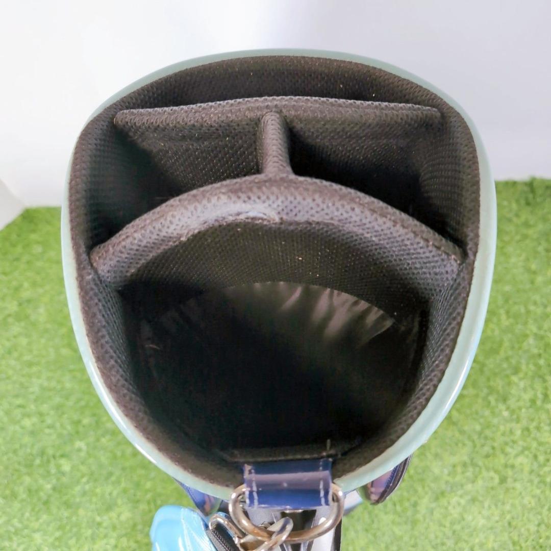 Callaway キャロウェイ ゴルフ キャディバッグ エナメル 青 白 ブルー