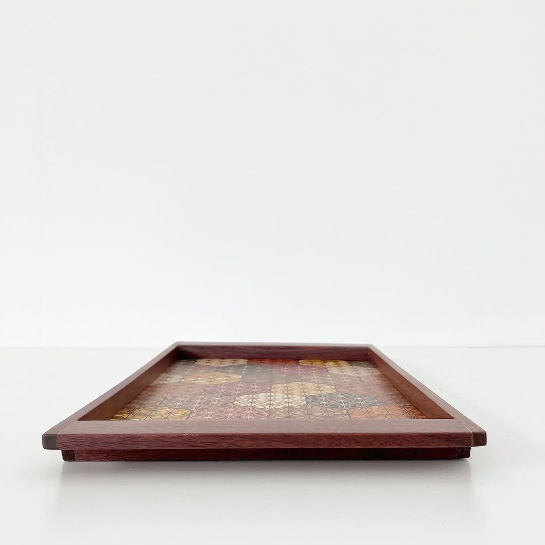 寄木細工　小物入れ　インテリアトレイ　箱根　伝統工芸品　古物　古道具　置物　お盆