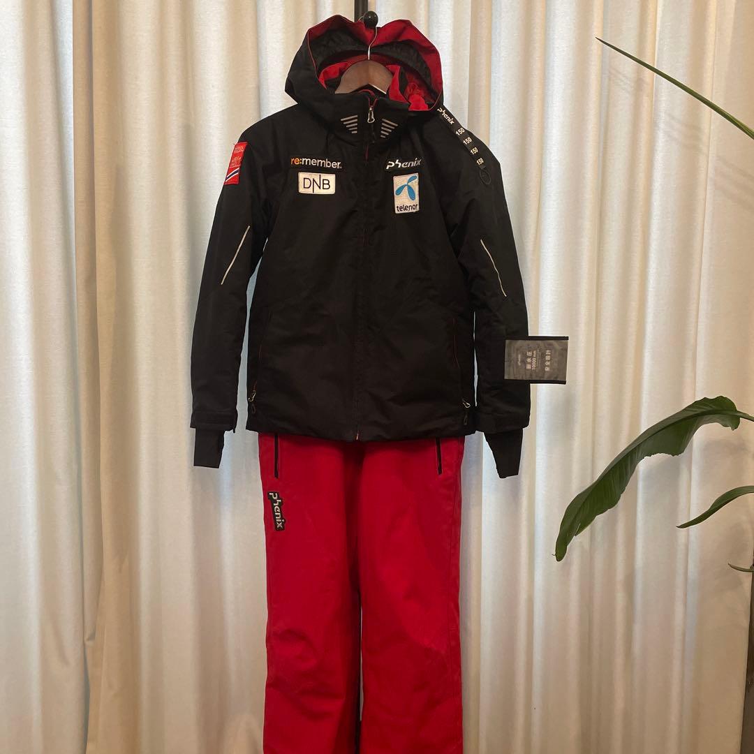 Phenix 子ども用スキーウェア 黒/赤
