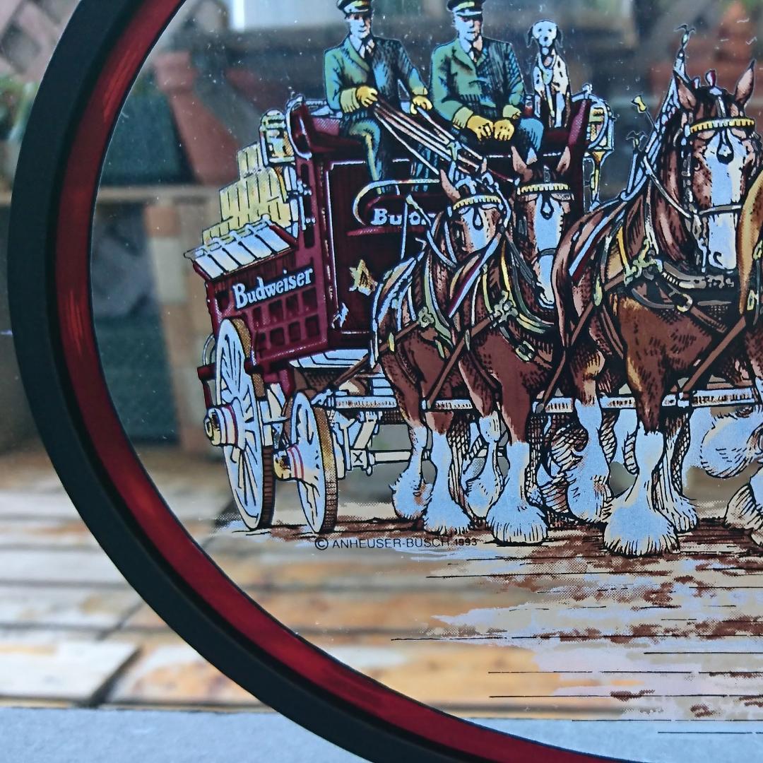 新品バドワイザー ステンドグラスBudweiserクリスマスbグラスマスターズ社