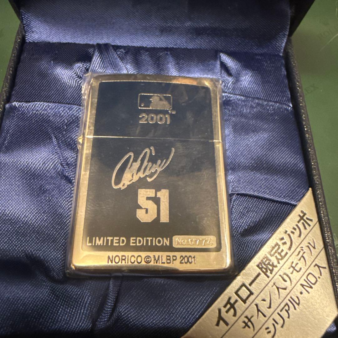 祝殿堂入　新品　zippo 2001 限定版 イチロー　サイン入り 51