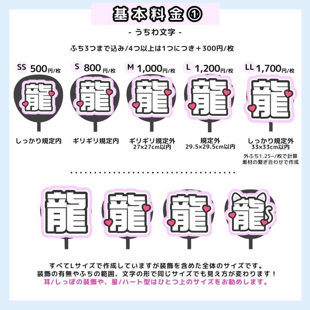 なこページ うちわ文字オーダー うちわ屋さん 団扇屋さん 文字パネル