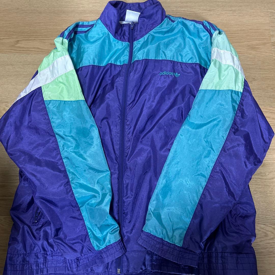 adidas ジャケット 紫 青