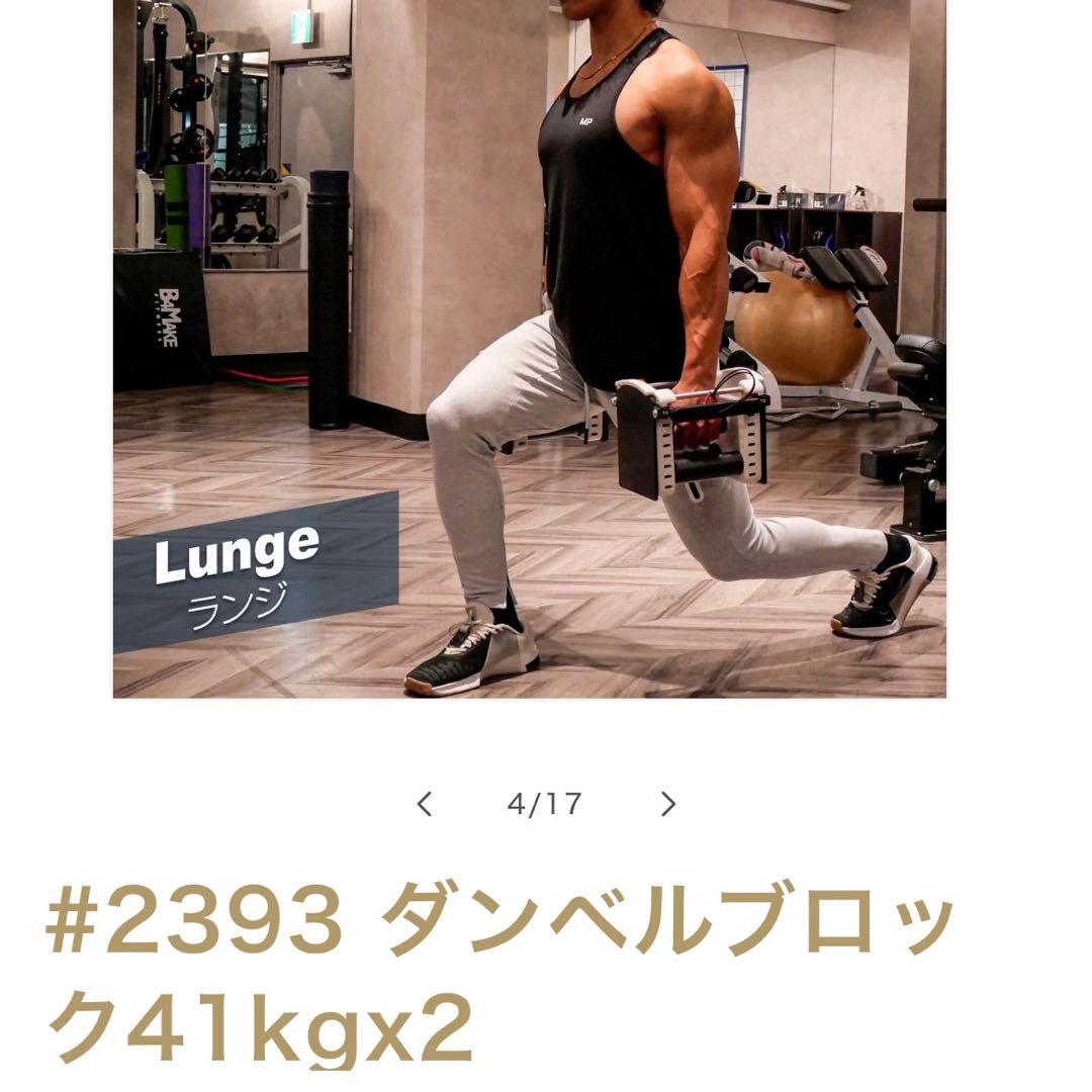 #2393 ダンベルブロック 41kgx2