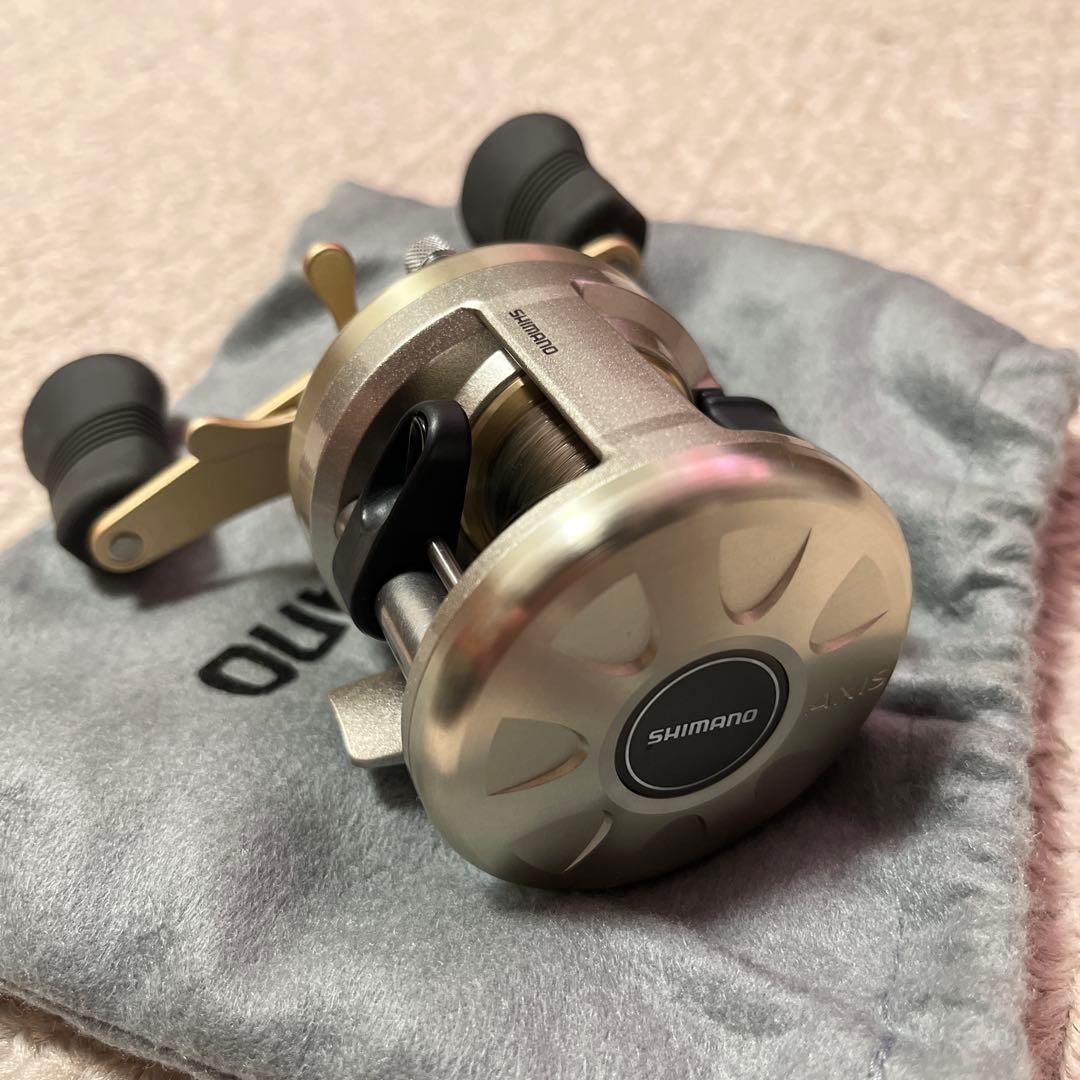 シマノ AXIS 100 RH452 美品 ベイトリール 海外モデル 回転良好