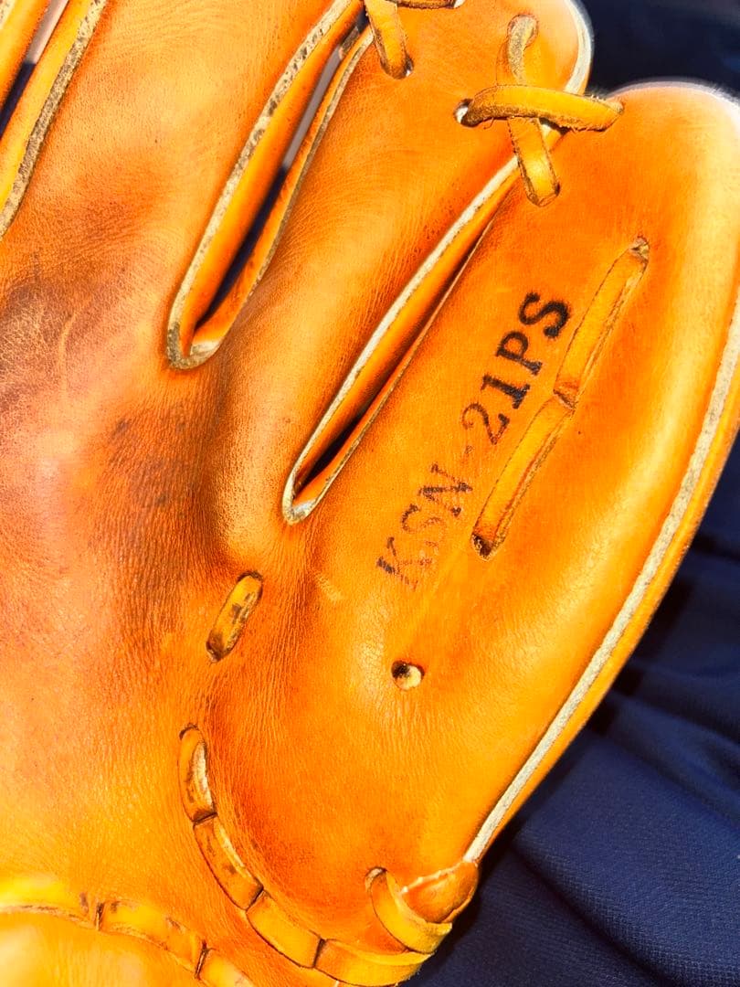 の*ー様 久保田スラッガー　軟式グローブ 内野用　オレンジ