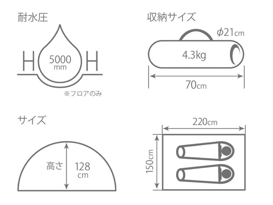ワンタッチ　カンガルー　テント　S DOD