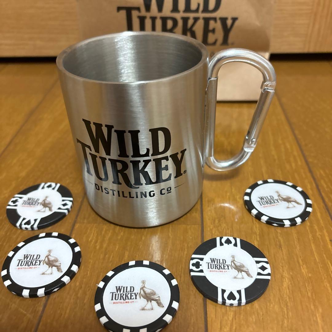 希少　WILD TURKEY カラビナ　マグカップ　チップ5枚　おまけ