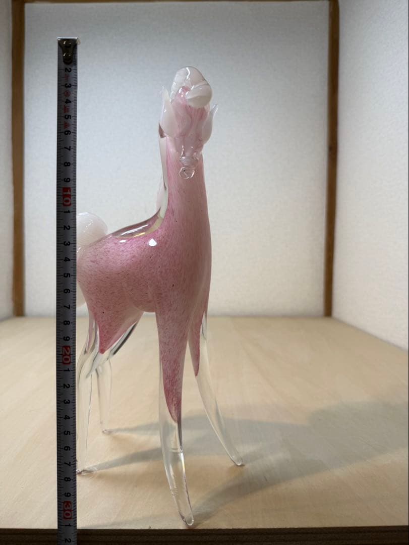 ガラス製馬のアートオブジェ　murano made in italy