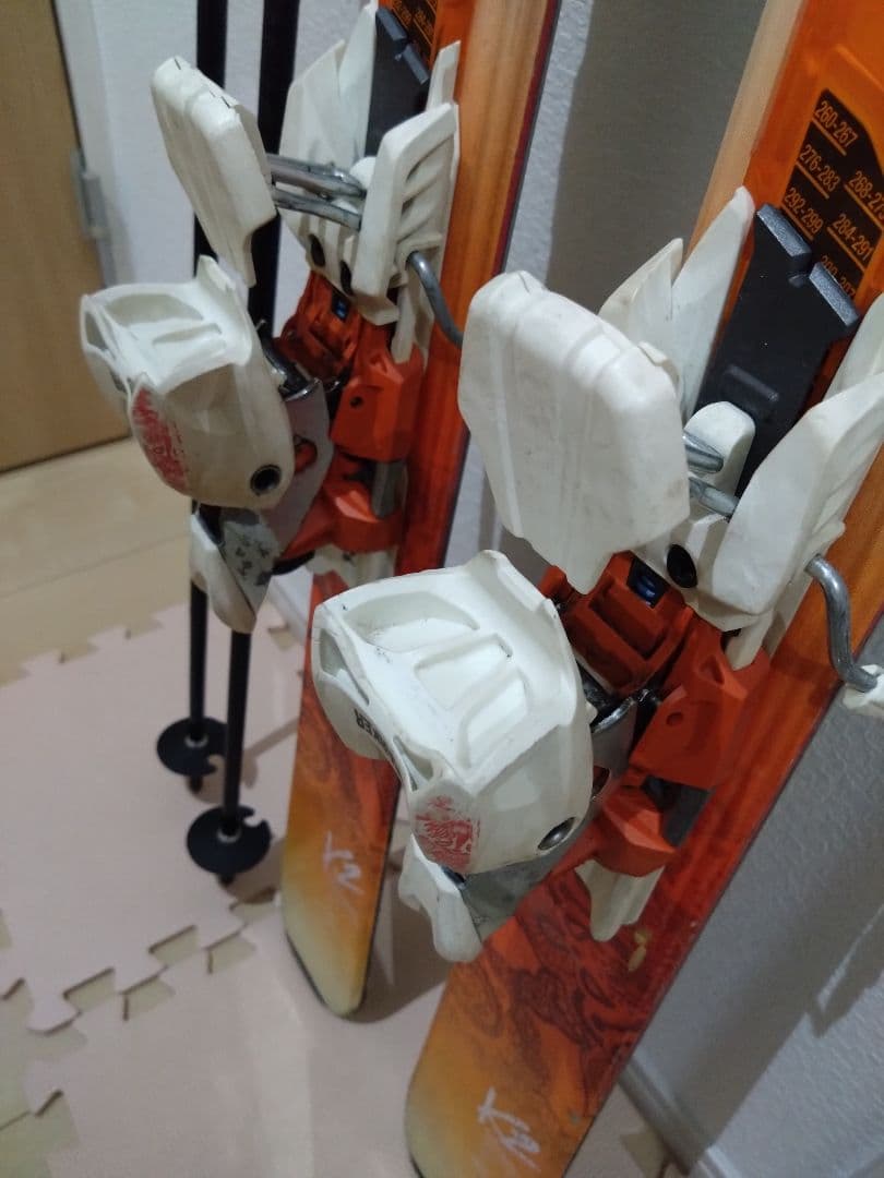 スキー板　149cm　ケーツー　ストック　セット