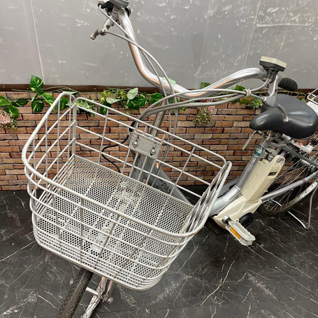 【93】電動自転車 YAMAHA PAS シルバー 26インチ
