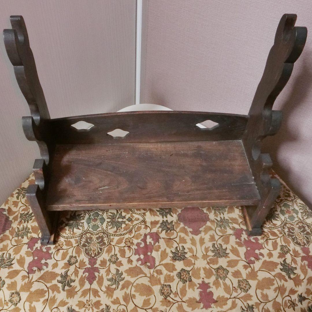 刀掛け　木製　引き出し付き