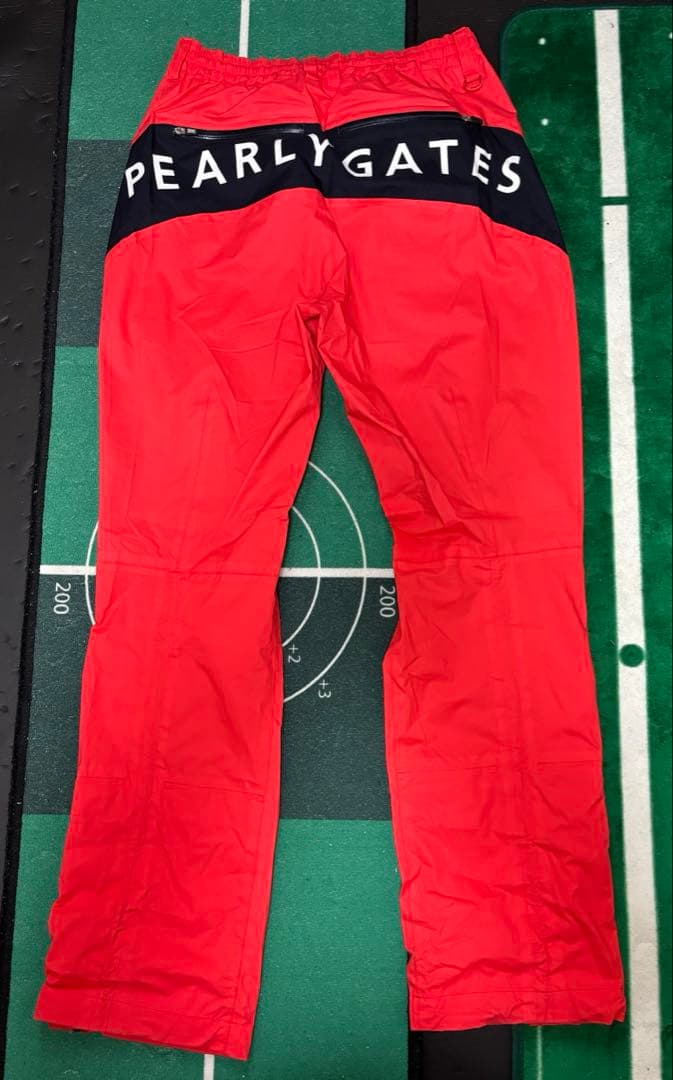 パーリーゲイツ　PEARLY GATES レインウェア　上下　ハット付きオレンジ