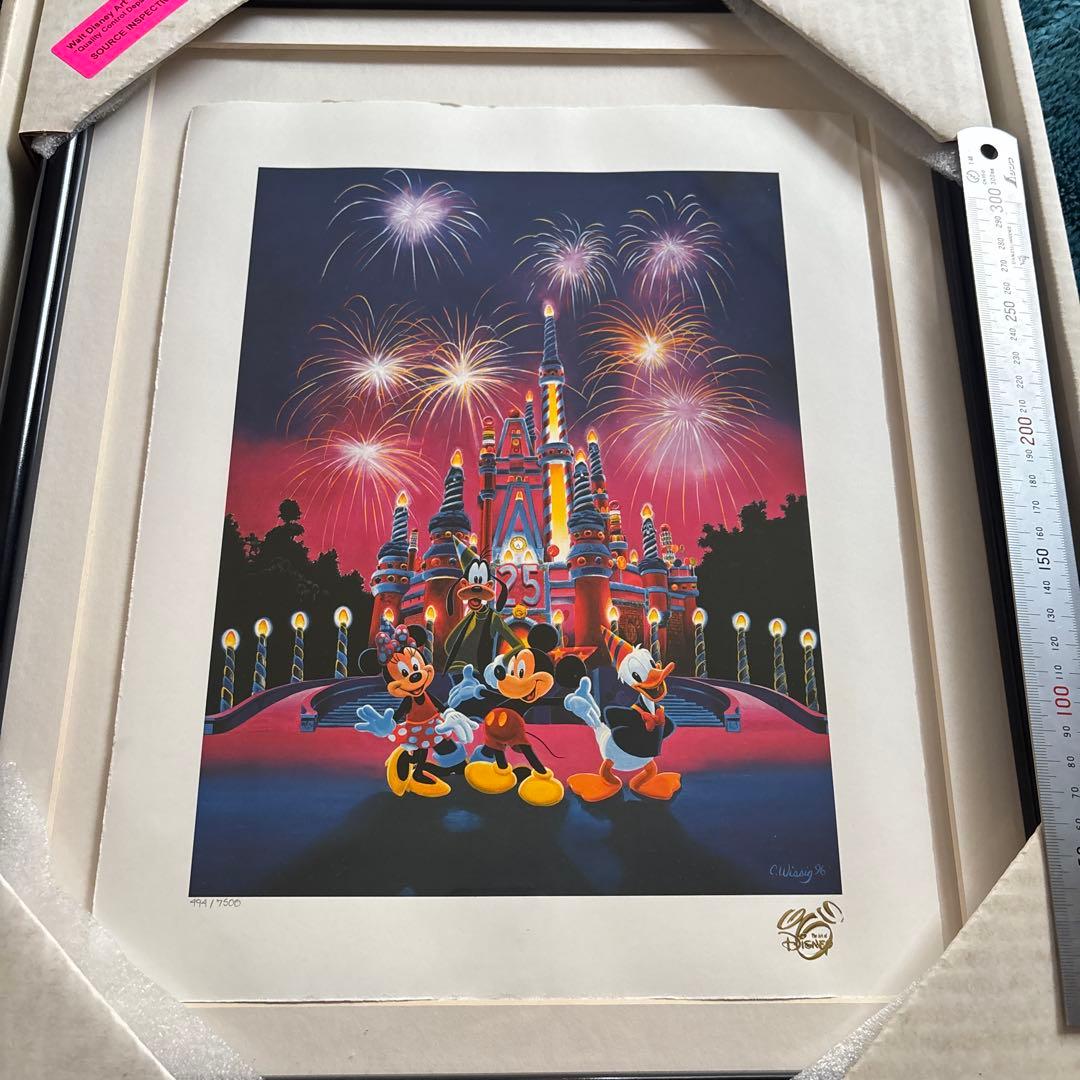 ディズニー　絵画　限定　アート　ケースあり　ミッキー