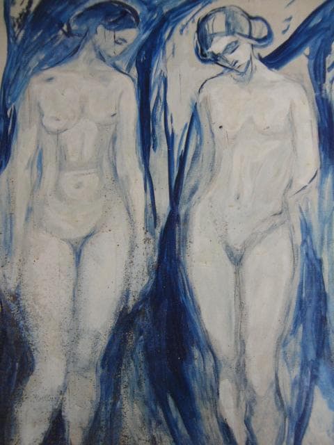 ムンク、『「人間の山」のための習作』、希少な画集より