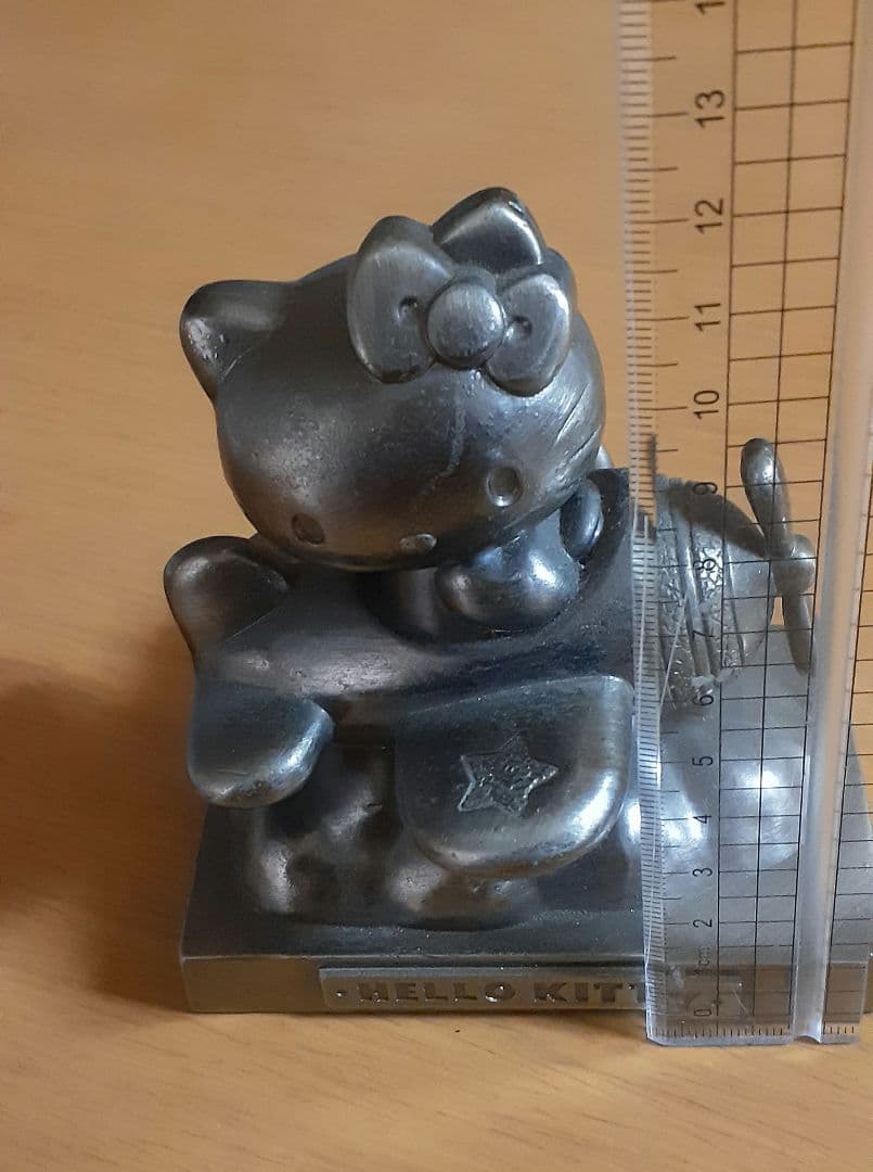 激レア キティ25周年シルバーブロンズ置物 1999年発売物