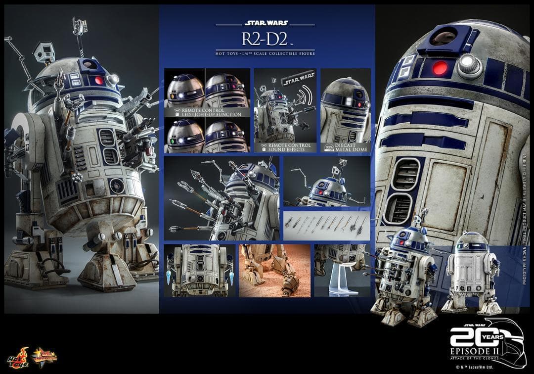 ホットトイズ 1/6 スター・ウォーズ R2-D2 クローンの攻撃 MMS651