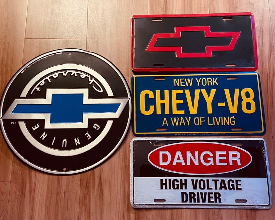 【シボレー】壁掛け ナンバープレート ライセンスプレート フレーム