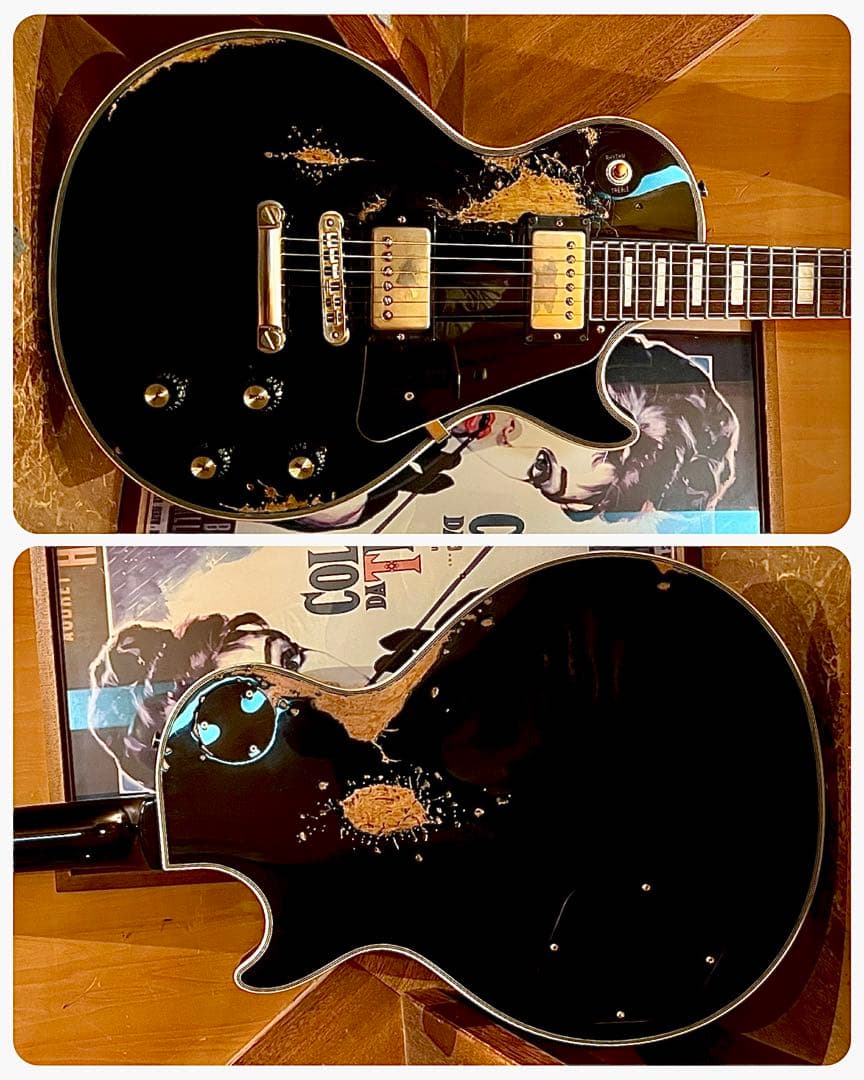 ハードレリック&エイジド レスポールカスタムタイプ/コイルタップ ゴールドパーツ