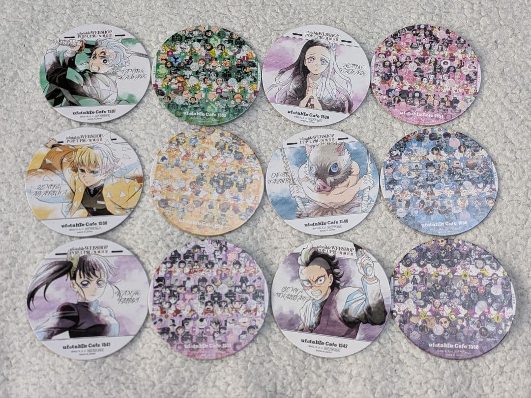 鬼滅 カフェ 隊士百景 ノベルティ コンプセット