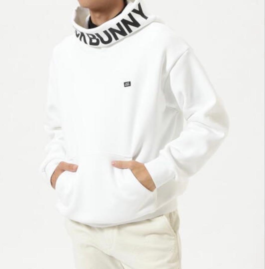 新品 パーリーゲイツ ジャックバニー KARUISHI フーディ(5)L/白