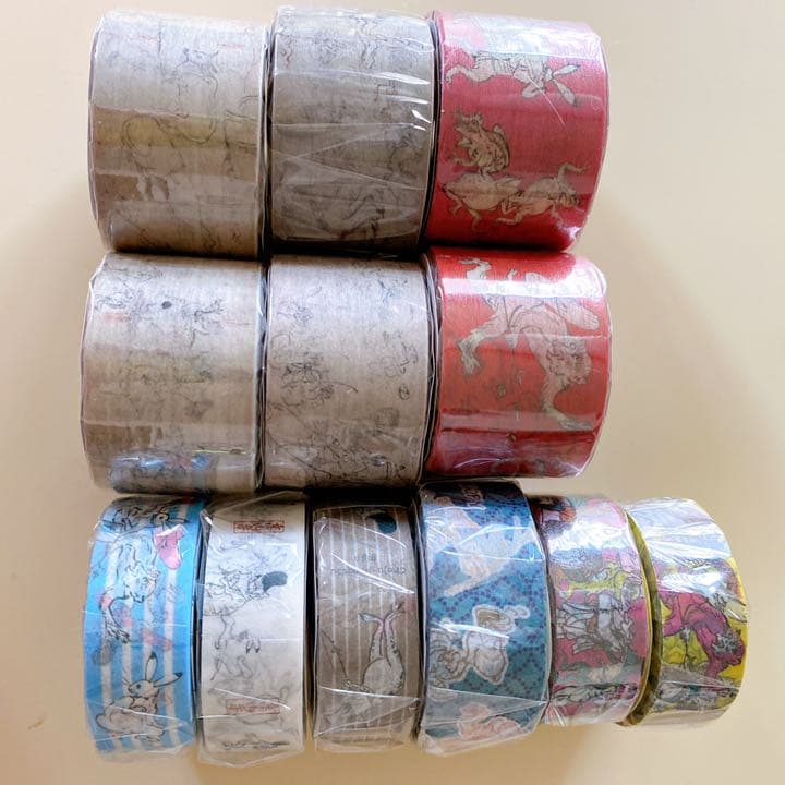 鳥獣戯画展  全種 マスキングテープ