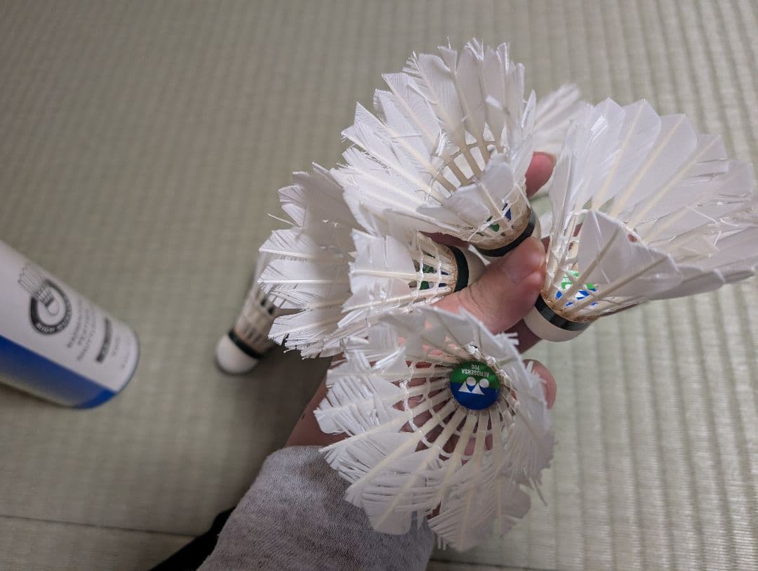 YONEX 羽根シャトル 1ダース 10個入り120こ　　中古