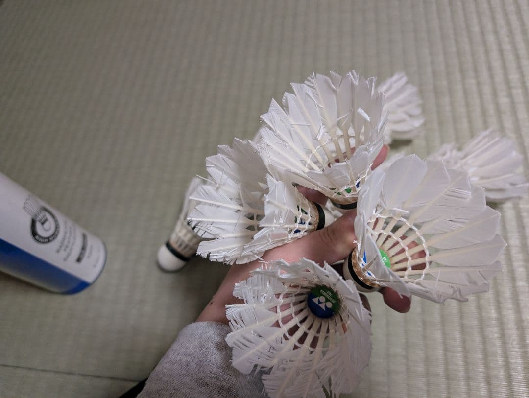 YONEX 羽根シャトル 1ダース 10個入り120こ　　中古