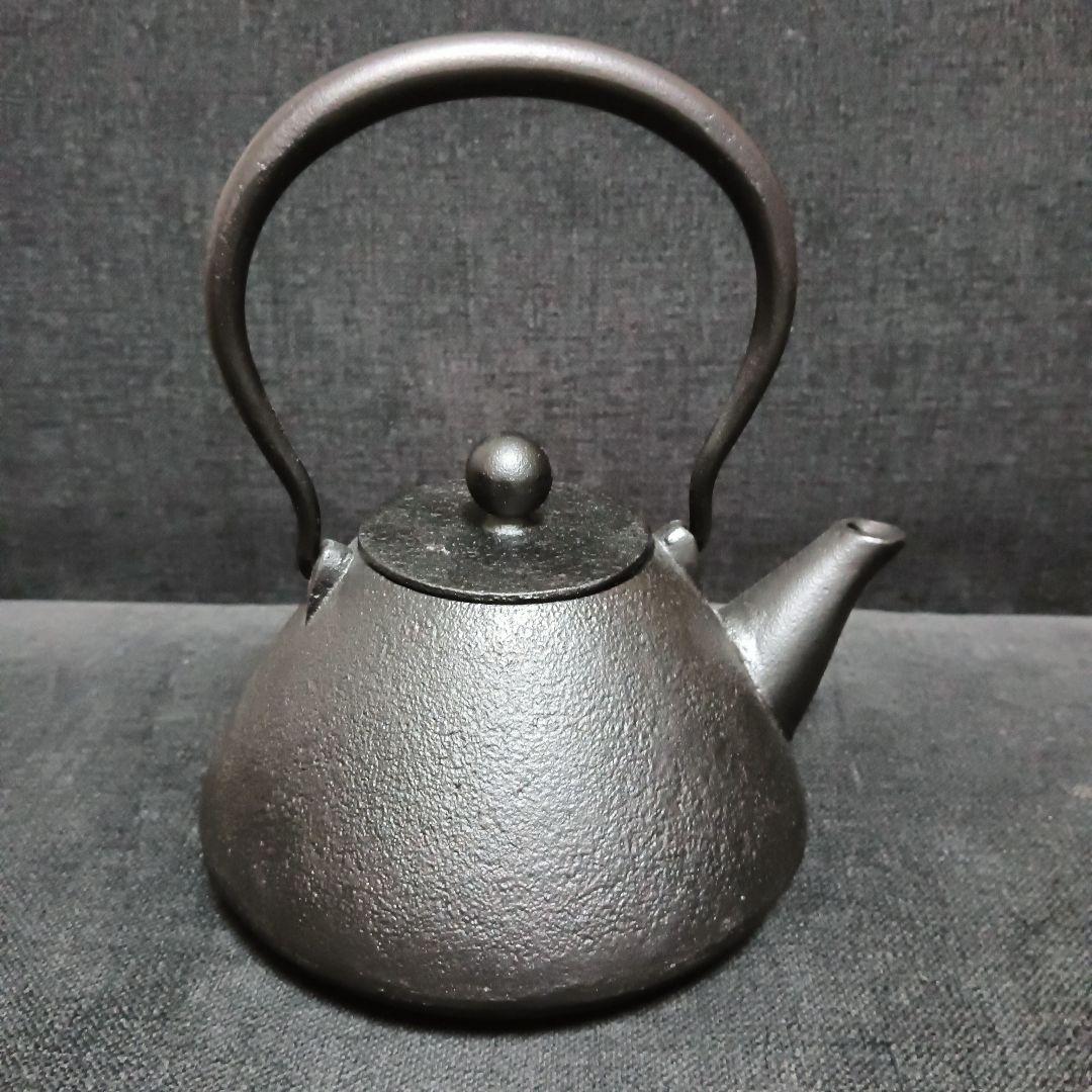 南部鉄器　鉄瓶　小笠原陸兆　小笠原鋳造所　末広　未使用品